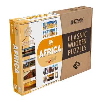 Prémium fa puzzle - Afrika