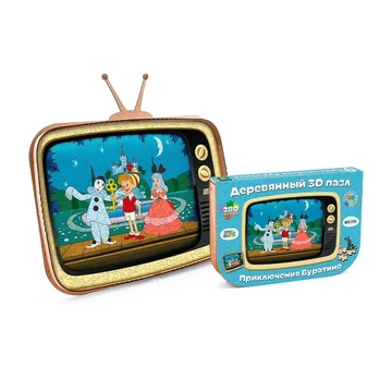 Prémium fa puzzle mese - Pinokkió - Soyuzmultfilm