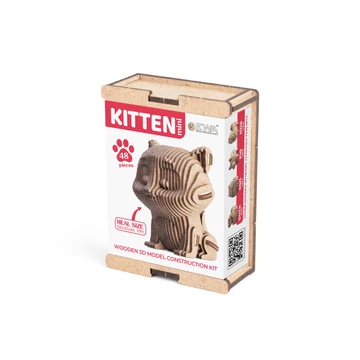 Prémium fa puzzle - cica mini
