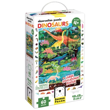 Banana Panda oktató puzzle - Dinoszauruszok
