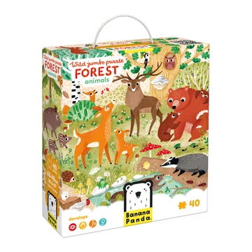 Banana Panda oktató puzzle - Erdei állatok