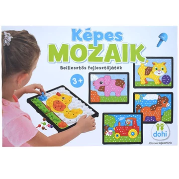 Képes mozaik - Beillesztős fejlesztőjáték - 300 db