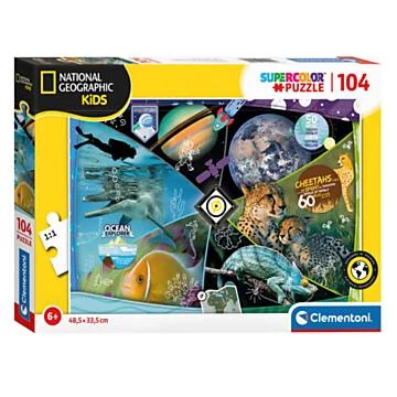  Clementoni - National Geographic kids puzzle 104 db