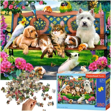 Állatok a parkban puzzle - 180 db