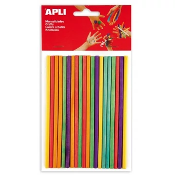 Apli Creatíve fa pálcika 150*5 mm színes