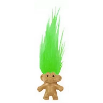 Mini troll baba - 3,5 cm - többféle