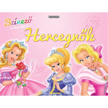 Színező matricákkal - Hercegnők