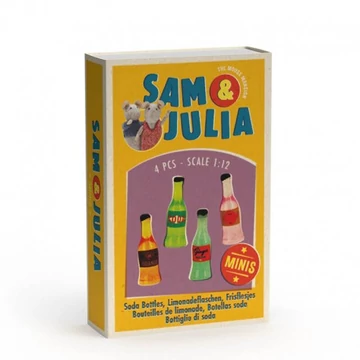 Sam és Júlia miniatűr limonádés palackok