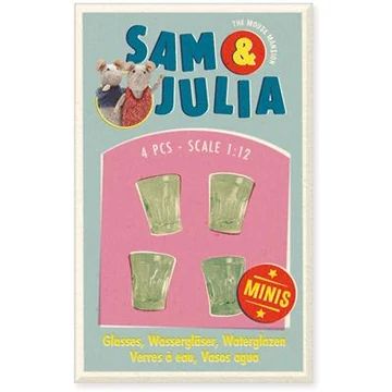 Sam és Júlia miniatűr műanyag pohár szett
