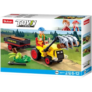 Sluban Town Farm - Traktor utánfutóval