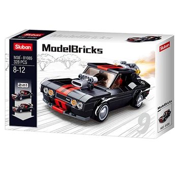 Sluban Model Bricks - Fekete utcai autó 2 az 1-ben