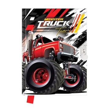 Emlékkönyv Monster Truck Team szív alakú lakattal