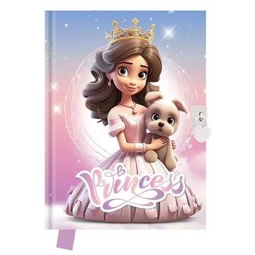 Emlékkönyv Princess szív alakú lakattal
