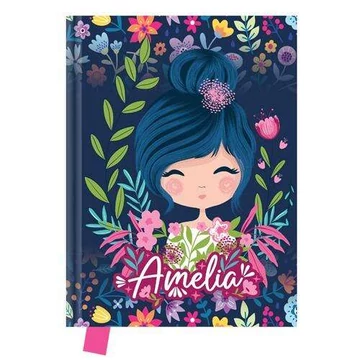 Emlékkönyv Junior Amelia szív alakú lakattal