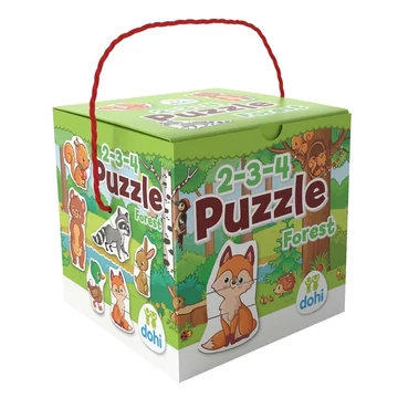 2-3-4 darabos puzzle - Az erdő