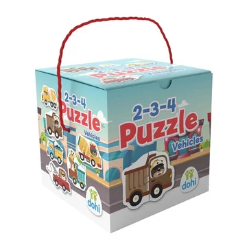 2-3-4 darabos puzzle - Járművek