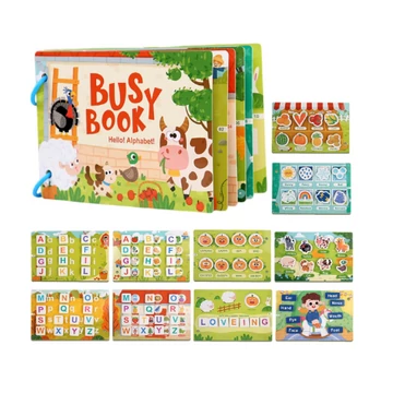 Busy Book - Csináld magad fejlesztő könyv - Állatok