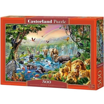 500 db-os puzzle - Dzsungelfolyó - Castorland