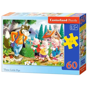 60 db-os puzzle - A három kismalac - Castorland