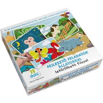 Fejlesztő feladatkártyák - letörölhető filccel - Dohi