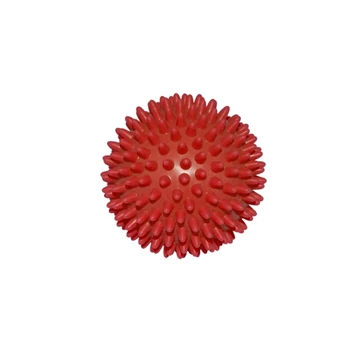 Tüskés masszírozó labda - 7 cm, piros