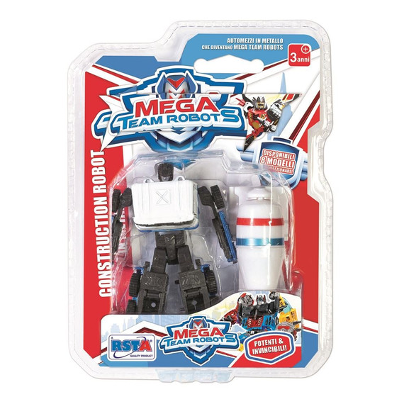 Mega Team átalakítható robotok, 4 variáció - Die cast
