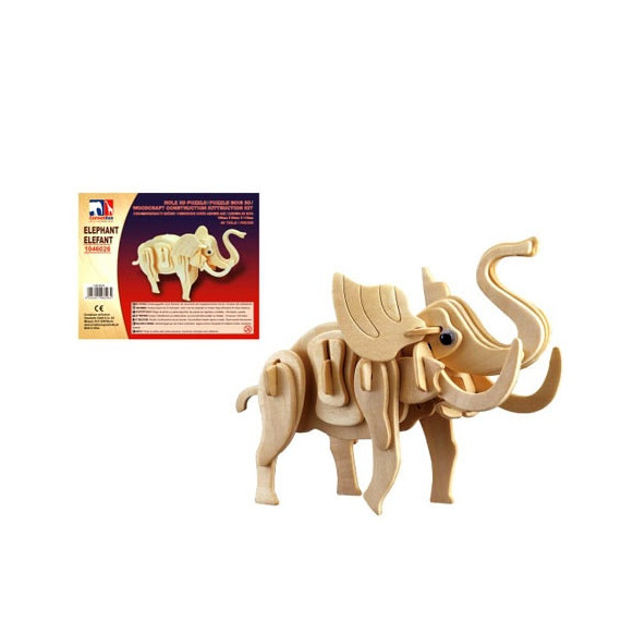 3D elefánt fa puzzle