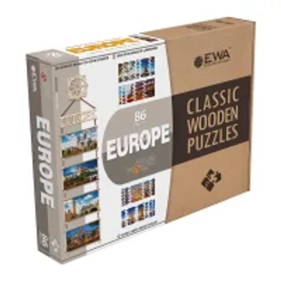 Prémium fa puzzle - Európa