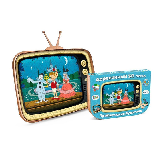 Prémium fa puzzle mese - Pinokkió - Soyuzmultfilm