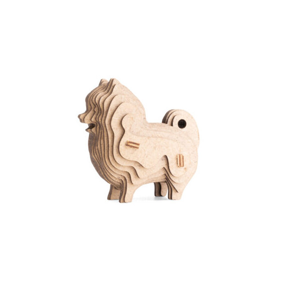 Prémium 3D fa puzzle - kutya mini