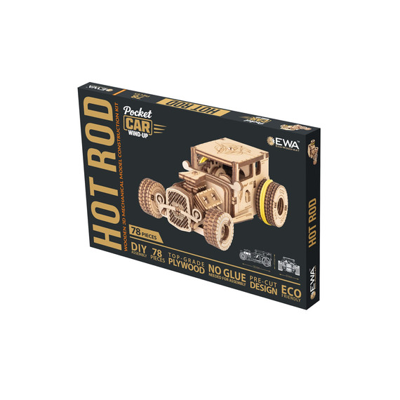 Zseb Hot Rod prémium 3D fa puzzle