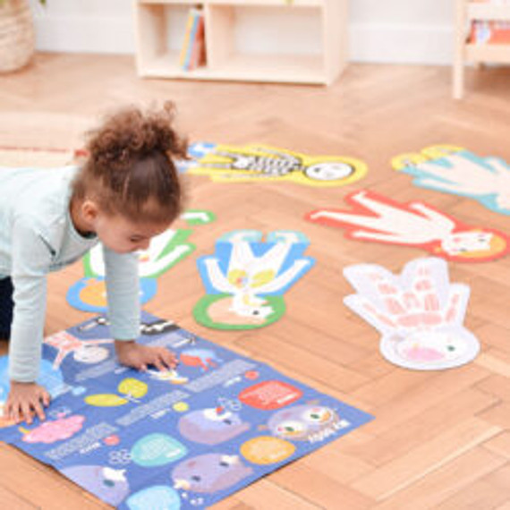 Banana Panda oktató puzzle, Nagy méretű kirakó - A testem puzzle