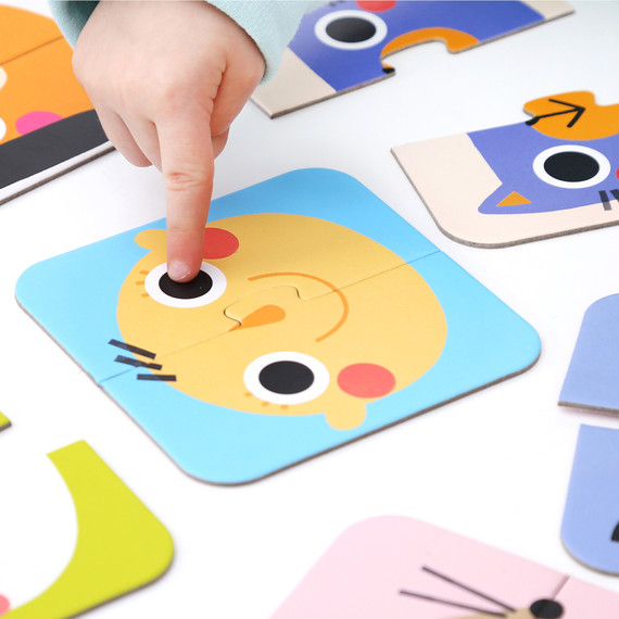 Banana Panda oktató puzzle - Arcok