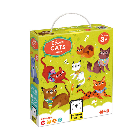 Banana Panda oktató puzzle - Szeretem a cicákat!