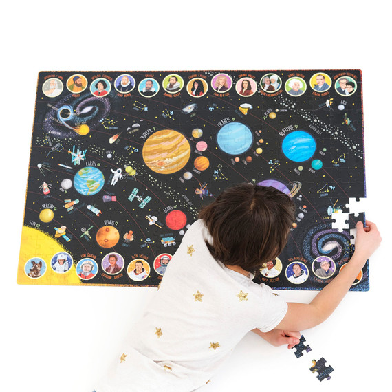 Banana Panda oktató puzzle - Nagyméretű kirakós - Naprendszer