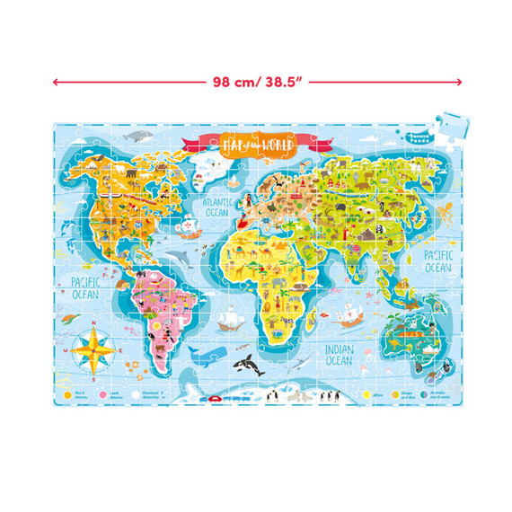 Banana Panda oktató puzzle - Mi van a világban? - Fiatal felfedezők