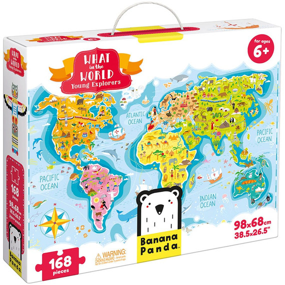 Banana Panda oktató puzzle - Mi van a világban? - Fiatal felfedezők