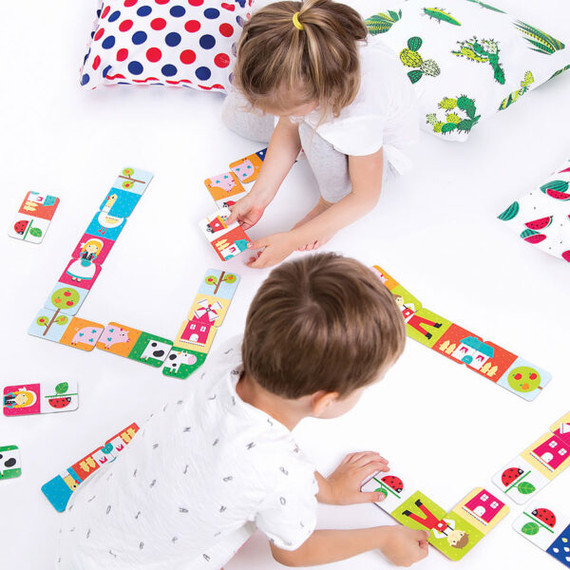 Farm dominó - (Farm Dominoes - Banana Panda) Farm dominó - (Farm Dominoes - Banana Panda)