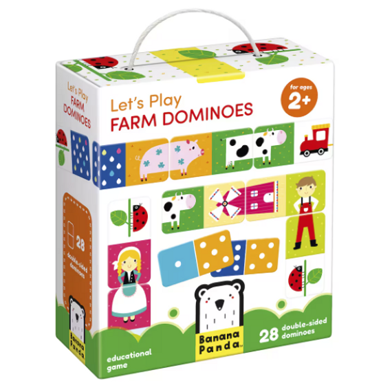 Farm dominó - (Farm Dominoes - Banana Panda) Farm dominó - (Farm Dominoes - Banana Panda)