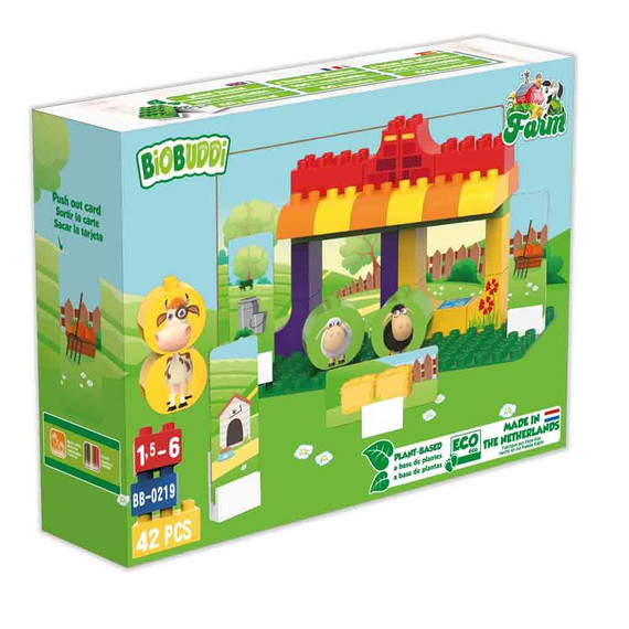 Biobuddi - Építőjáték - Farm(konstruáló játék) - A játék LEGO DUPLO kompatibilis