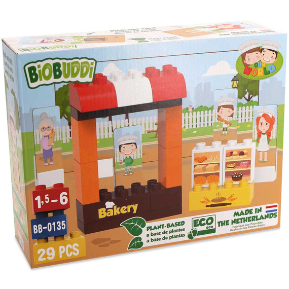 Biobuddi - Építőjáték - Pékség (konstruáló játék) - A játék LEGO DUPLO kompatibilis. Biobuddi - Építőjáték - Pékség (konstruáló játék) - A játék LEGO DUPLO kompatibilis.
