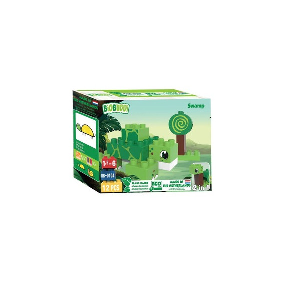 Biobuddi - Építőjáték - Teknős (konstruáló játék) - A játék LEGO DUPLO kompatibilis.