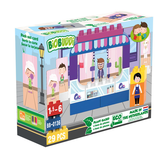 Biobuddi - Építőjáték - Butik (konstruáló játék) - A játék LEGO DUPLO kompatibilis. Biobuddi - Építőjáték - Butik (konstruáló játék) - A játék LEGO DUPLO kompatibilis.