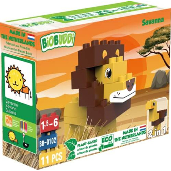 Biobuddi - Építőjáték - Oroszlán (konstruáló játék) - A játék LEGO DUPLO kompatibilis. Biobuddi - Építőjáték - Oroszlán (konstruáló játék) - A játék LEGO DUPLO kompatibilis.