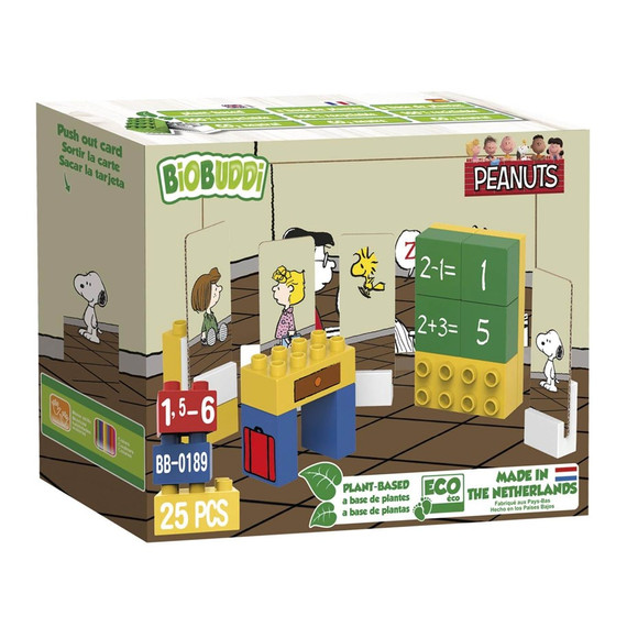 Biobuddi Snoopy - Építőjáték - Iskola (konstruáló játék) - A játék LEGO DUPLO kompatibilis Biobuddi Snoopy - Építőjáték - Iskola (konstruáló játék) - A játék LEGO DUPLO kompatibilis