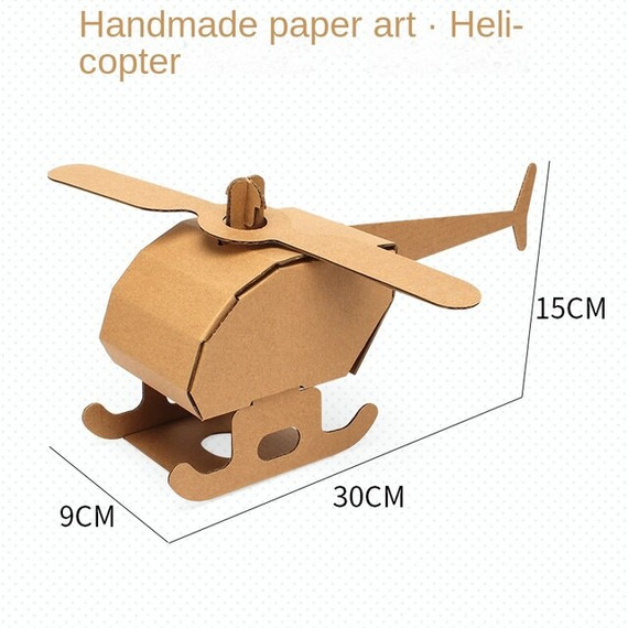 Színezhető karton játék - Karton helikopter