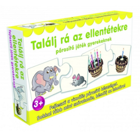 Párosító puzzle - fejlesztő játék -Találj rá az ellentétekre (Dohi) Párosító puzzle - fejlesztő játék -Találj rá az ellentétekre (Dohi)