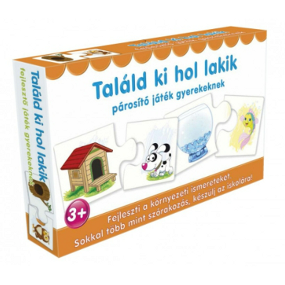 Párosító puzzle - fejlesztő játék -Találd ki hol lakik(Dohi) Párosító puzzle - fejlesztő játék -Találd ki hol lakik(Dohi)