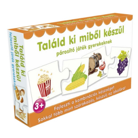 Párosító puzzle - fejlesztő játék -Találd ki miből készül (Dohi) Párosító puzzle - fejlesztő játék -Találd ki miből készül (Dohi)
