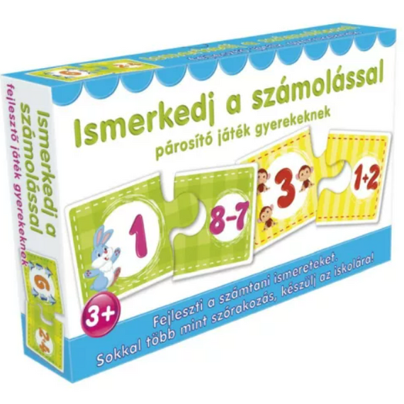 Párosító puzzle - fejlesztő játék -Ismerkedj a számolással (Dohi) Párosító puzzle - fejlesztő játék -Ismerkedj a számolással (Dohi)